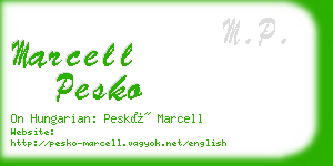 marcell pesko business card